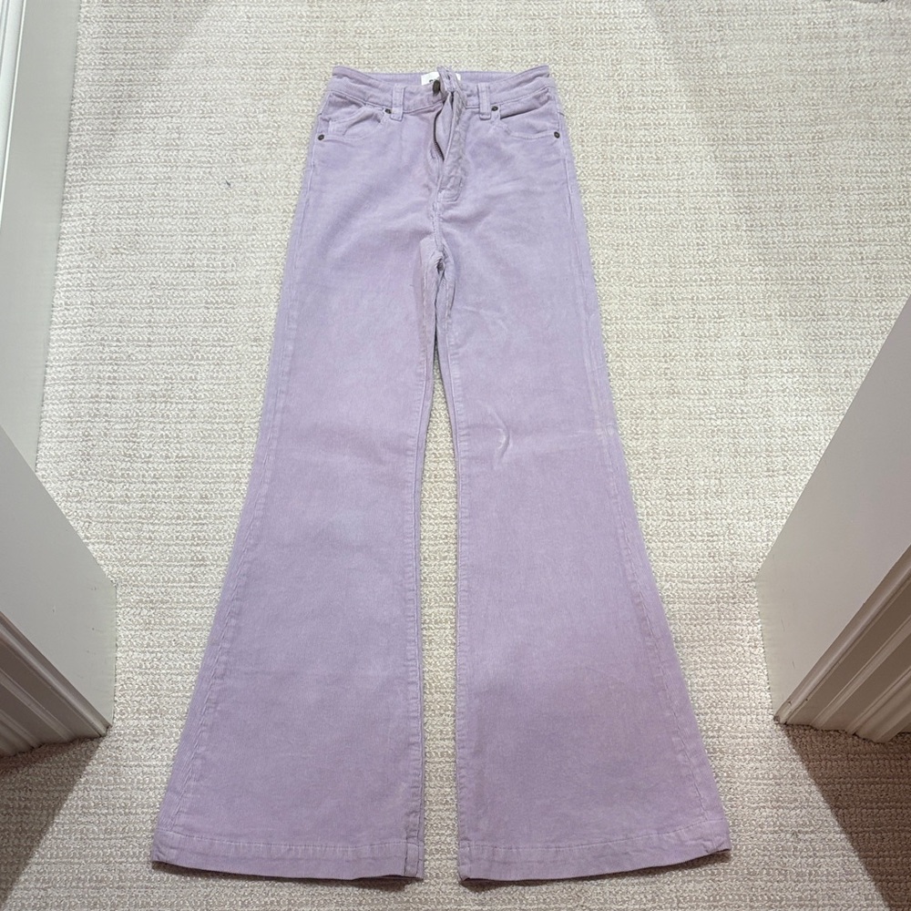 Rolla’s Women's Lavender Corduroy Flare Jeans